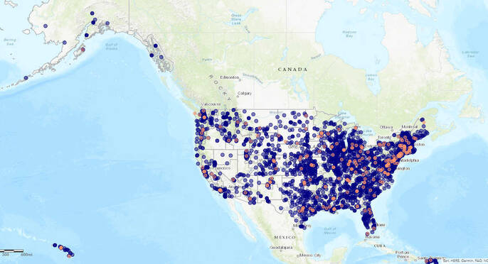 ARP Act Grants Map