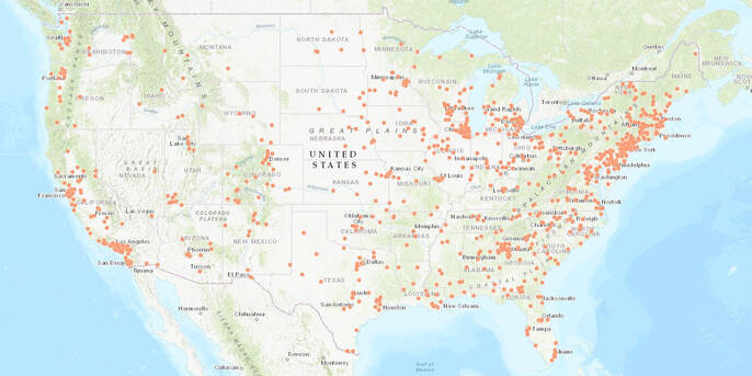 Library Programs Map