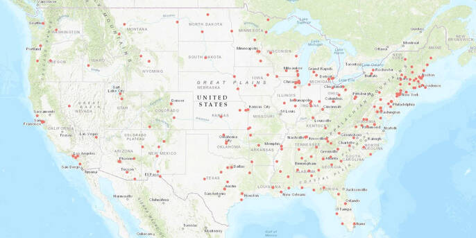 Exhibitions, Tours, and Site Interpretations Map