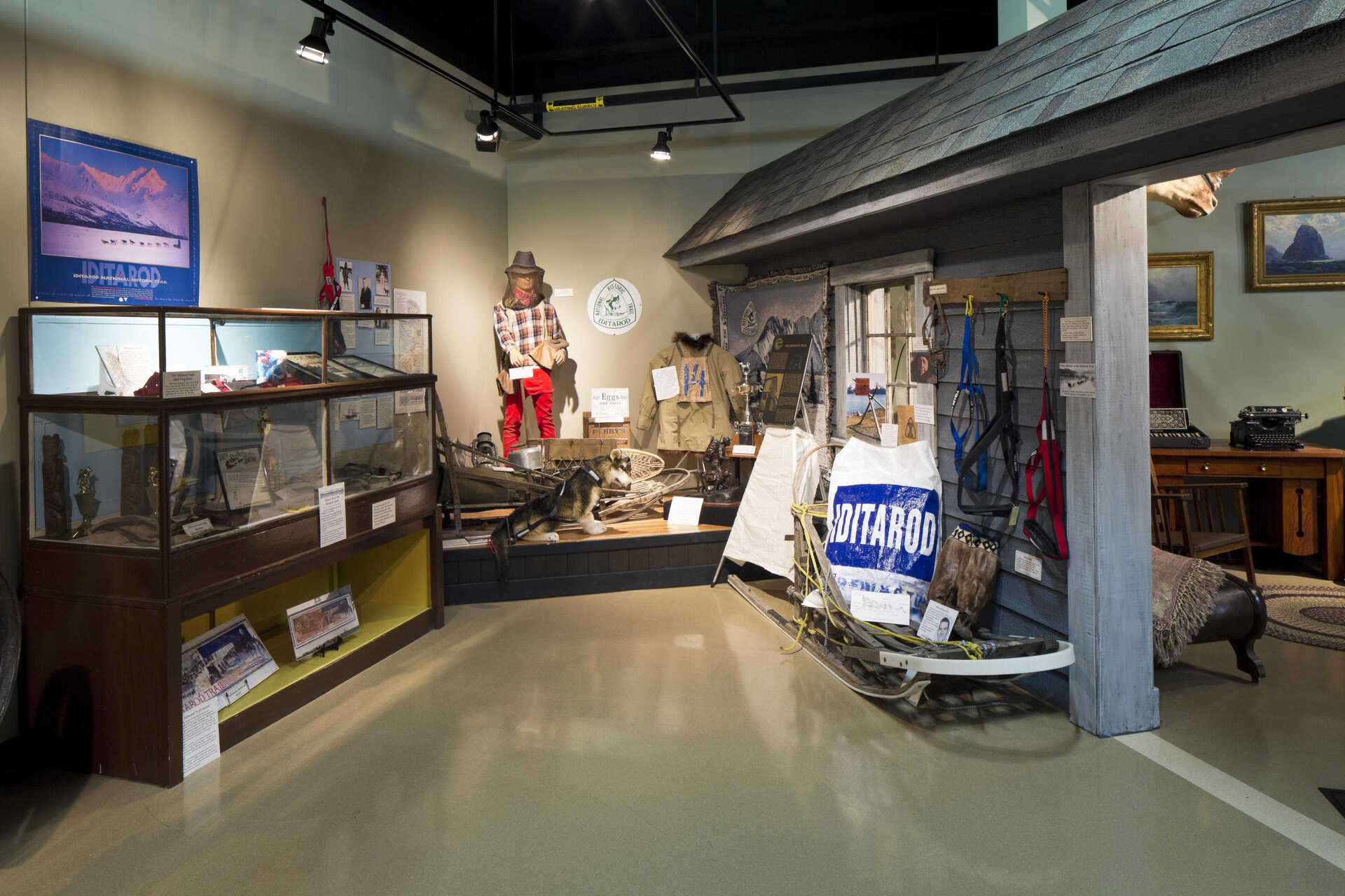 Drastically improved storage space enables staff to care for collections and curate focused exhibitions. Image courtesy of the Seward Community Library & Museum.