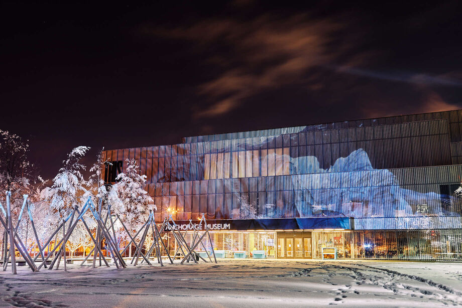 The Cloud Chamber and Wezup at the Anchorage Museum. Image courtesy of the Anchorage Museum.