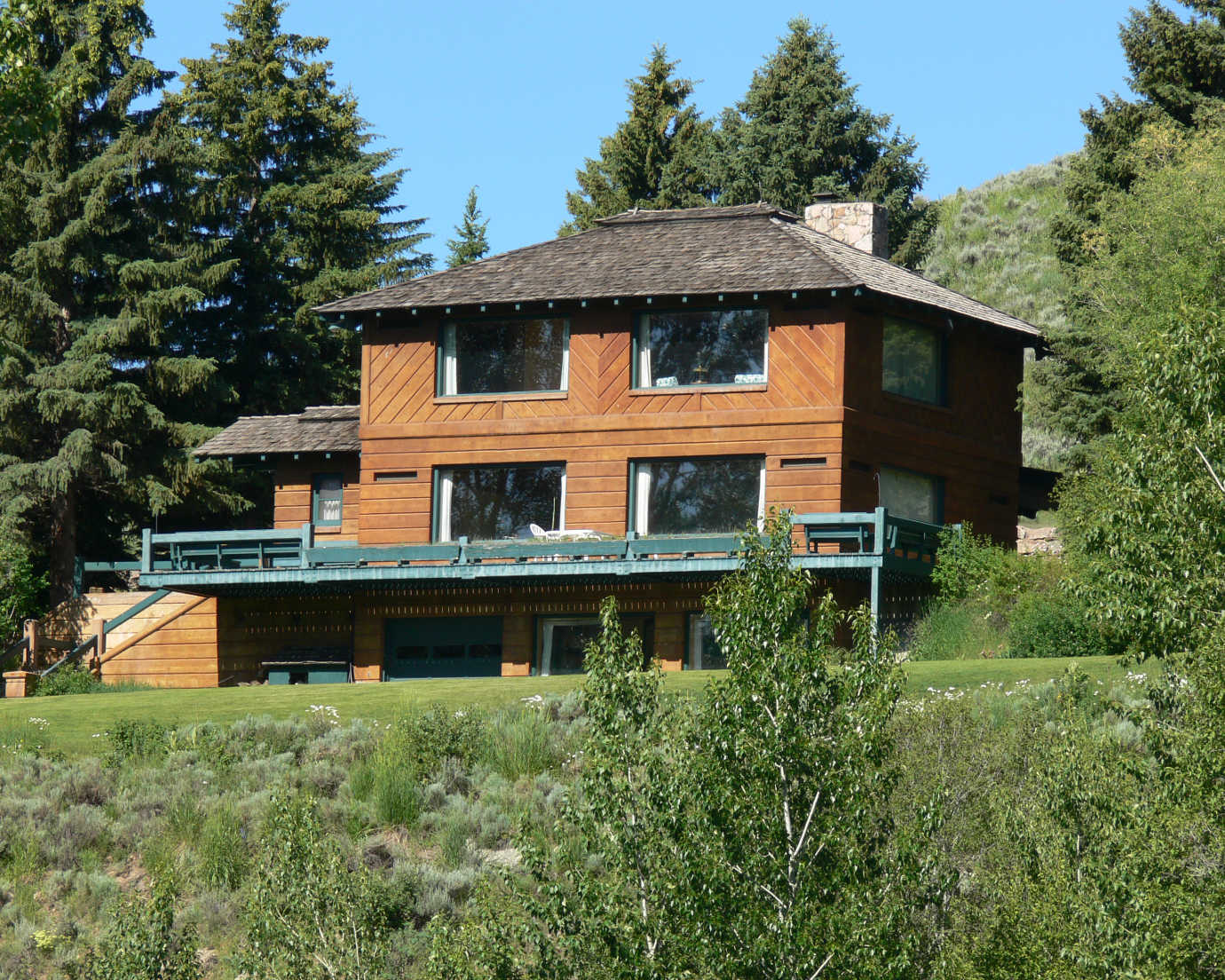 The exterior of Ernest Hemingway's home in Sun Valley, Idaho. Image courtesy of the Community Library.