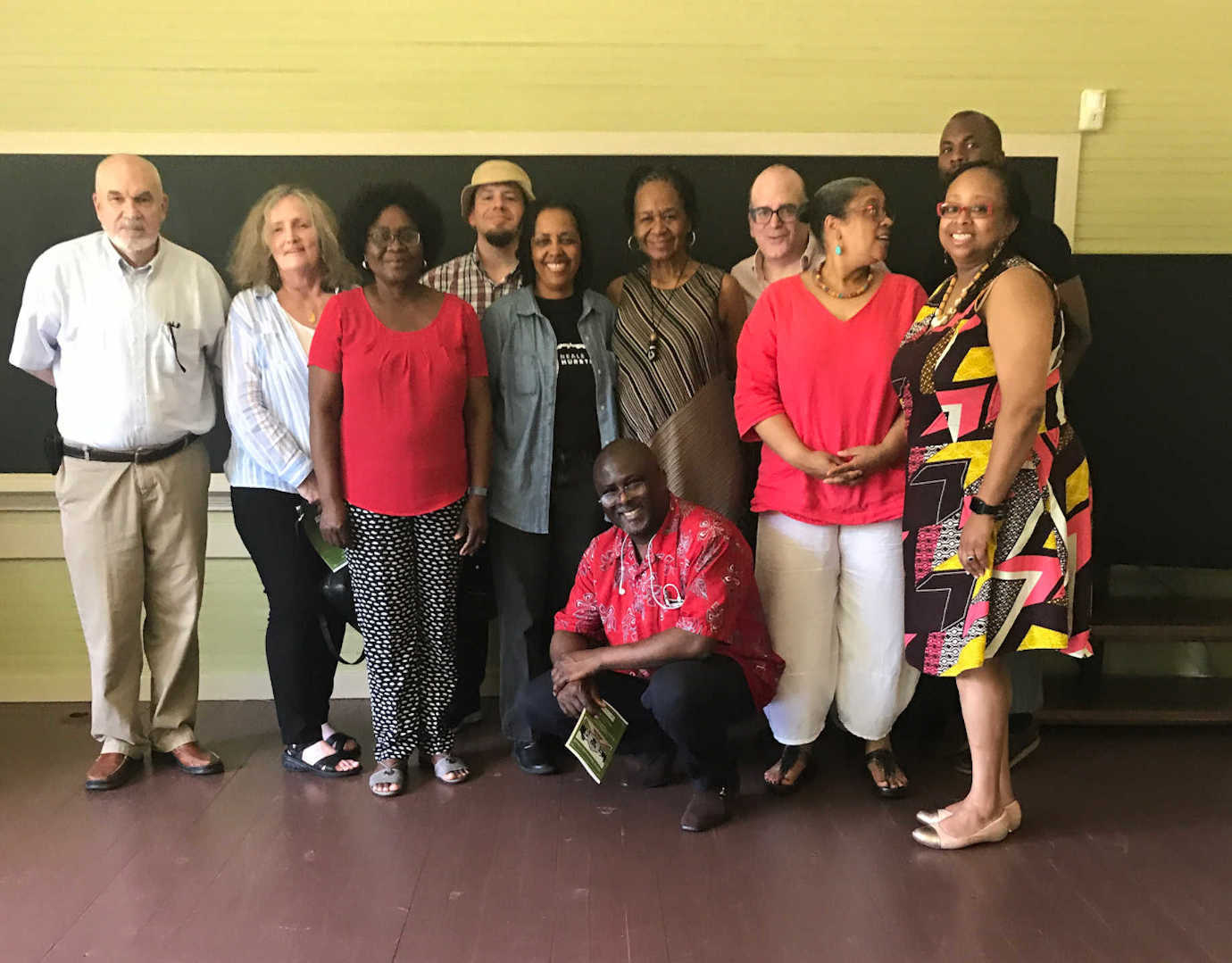 Part of the faculty workshop included learning from an a contracted consultant at the Rosenwald School in Notasulga, one of the six initial schools established in Zora Neale Hurston's hometown by the Rosenwald Fund to provide education to African American children. Image courtesy of Tuskegee University.