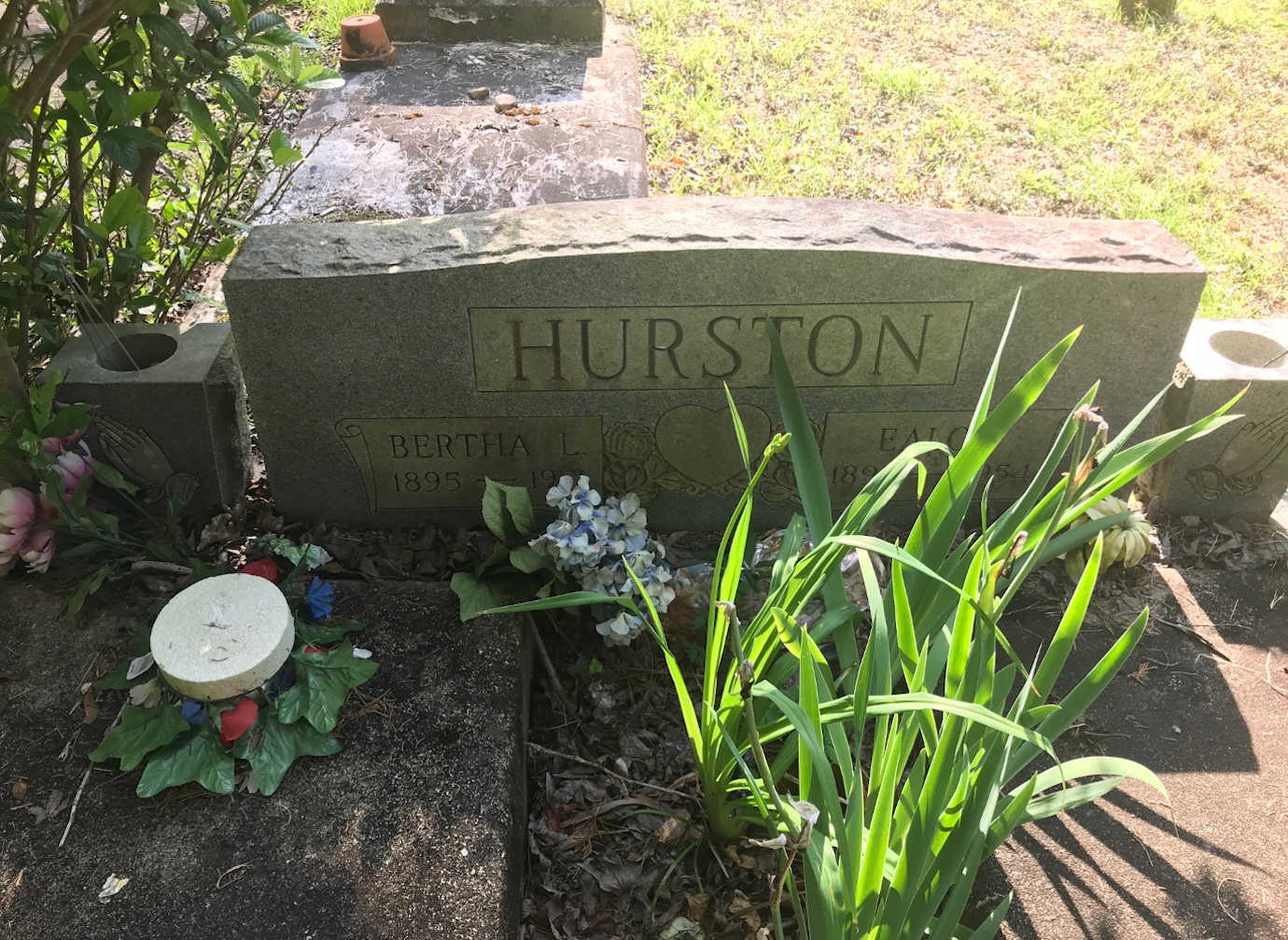 While visiting Zora Neale Hurston's hometown of Notasulga as part of the *Literary Legacies* faculty workshops, participants visited some of Hurston's relatives' gravesites.  Image courtesy of Tuskegee University.