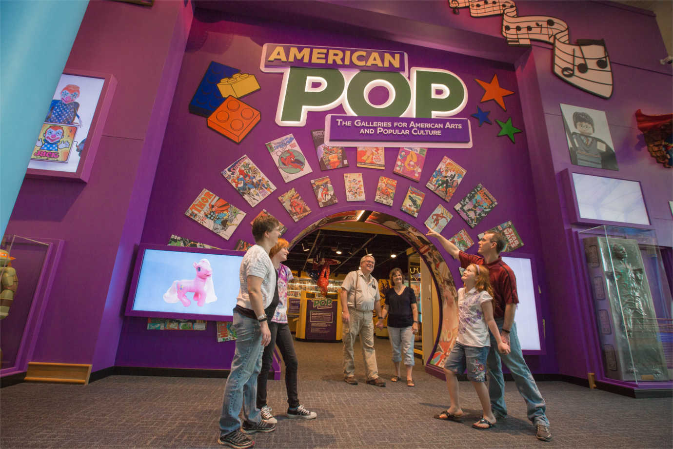 *American Pop*, developed in part through an NEH grant, allows children and families to rethink popular culture. Image courtesy of the Children's Museum of Indianapolis.