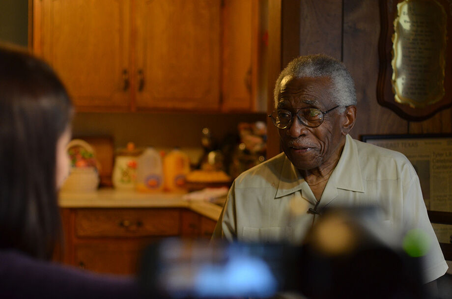 Graduate students participating in Civil Rights in Black and Brown collect oral histories from people across the State of Texas. Image courtesy of the Civil Rights in Black and Brown Oral History Project.