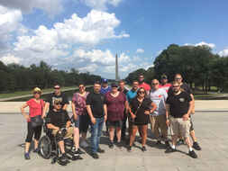 Veterans in Jefferson Community College's *Dialogues on the Experience of War* program visited Washington, D.C. Image courtesy of JCC.