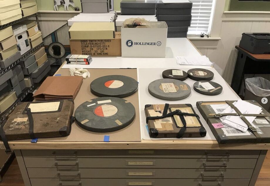 16mm films in the Penland archives. Image courtesy of Penland School of Craft