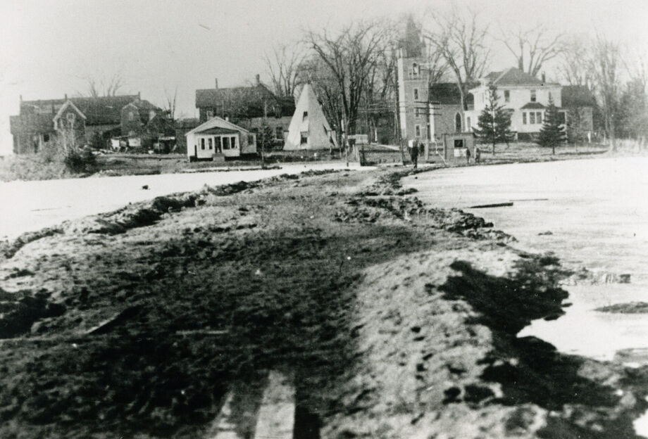 Indian Island, Maine, which is home to the Penobscot Nation. Image courtesy of DigitalCommons@Umaine.