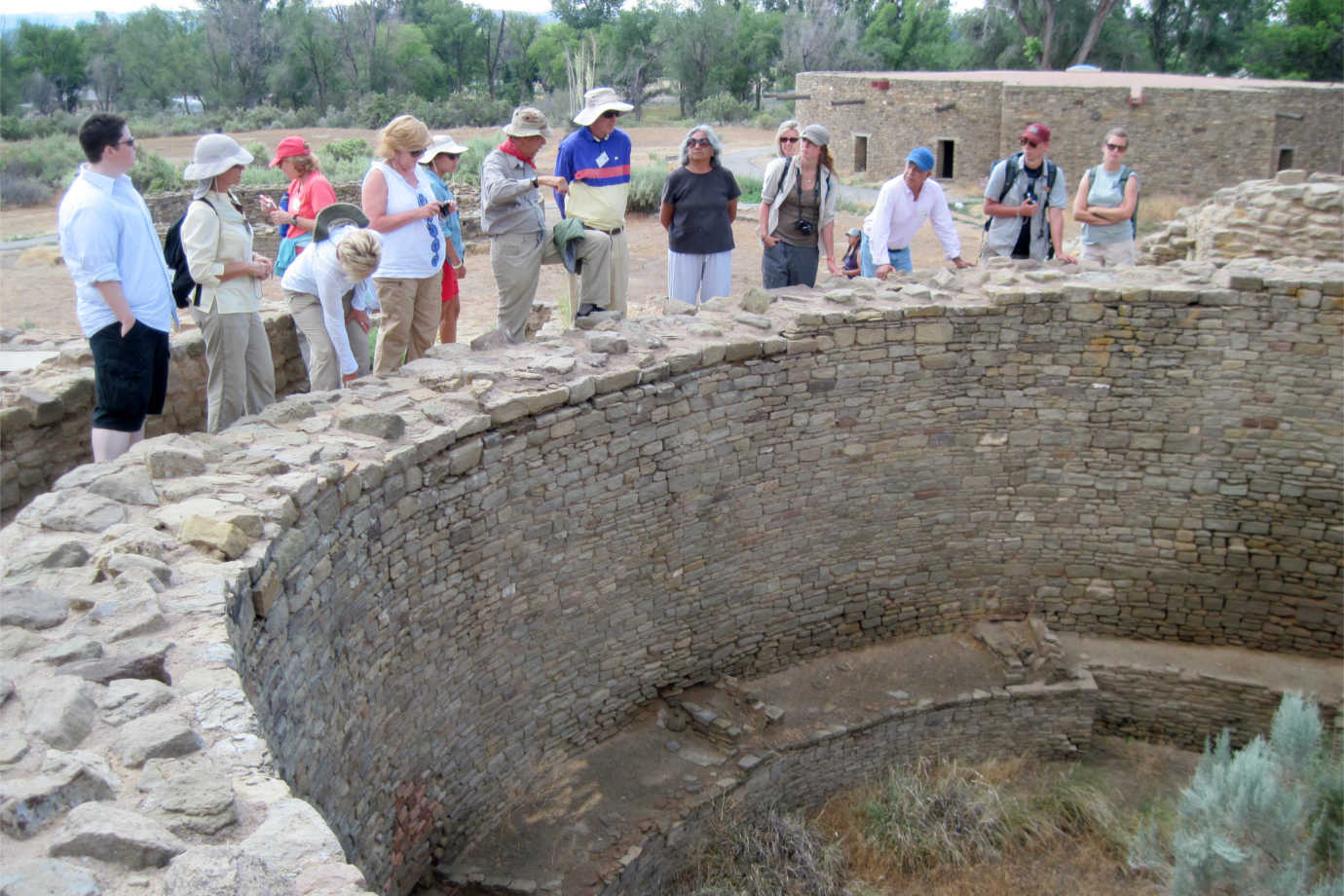 Participants study the history and culture of the Pueblo people, learn archaeological techniques and interpretive methods, visit cliff dwellings, and take part in active excavations. Image courtesy of Crow Canyon Archaeological Center.