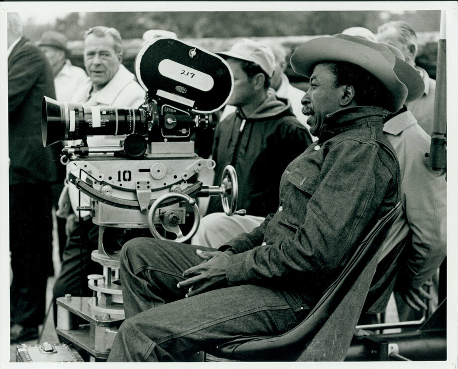 Gordon Parks during the filming of *The Learning Tree.* Image courtesy of Special Collections & University Archives, Axe Library, Pittsburg State University.