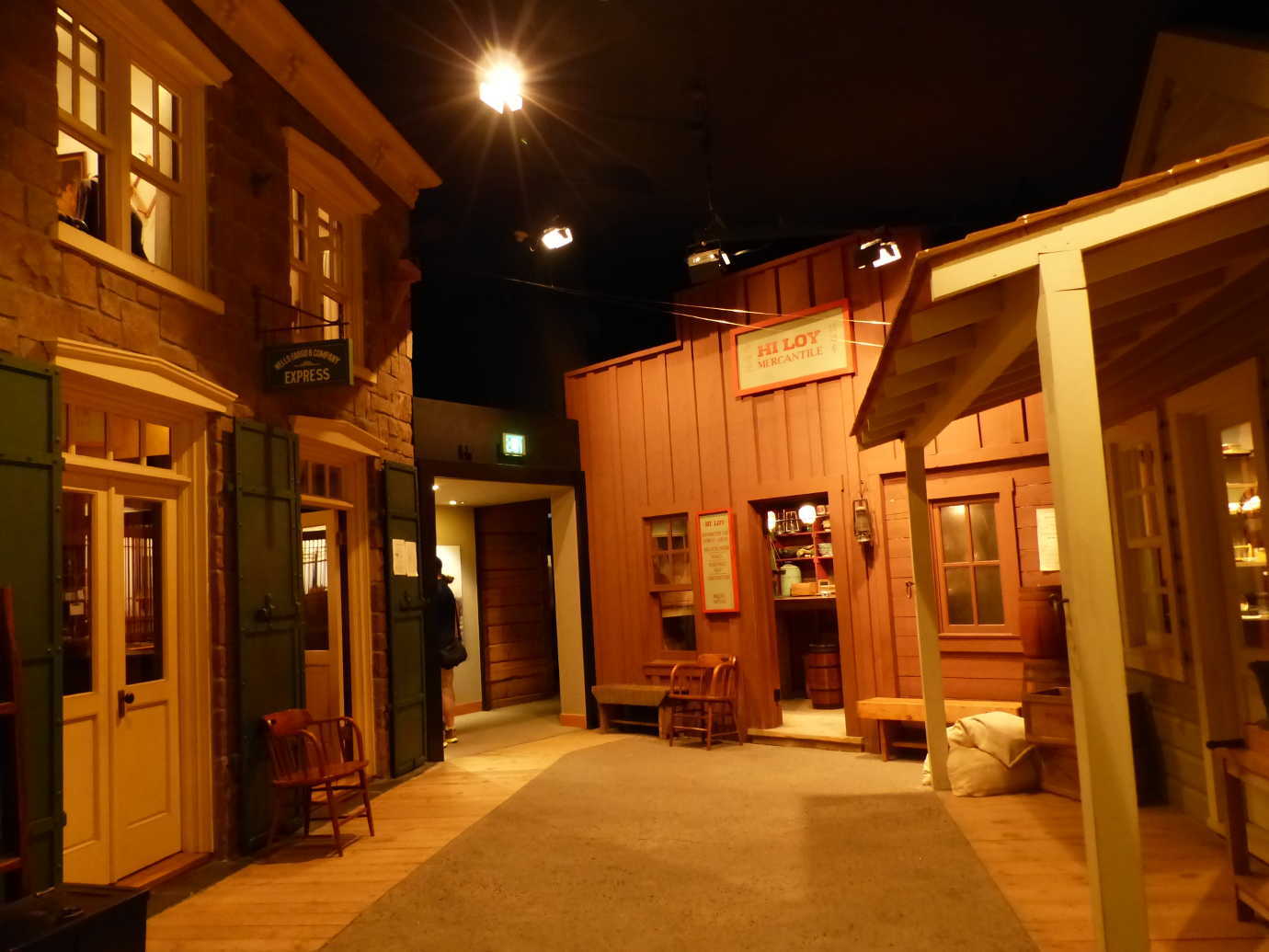 In the High Desert Museum’s early 1900s depiction of Silver City, Idaho, the presence of Chinese communities is front and center with the highly-immersive inclusion of Hi Loy mercantile. This store is modeled after the famous Kam Wah Chung store in eastern Oregon. Image courtesy of the High Desert Museum.