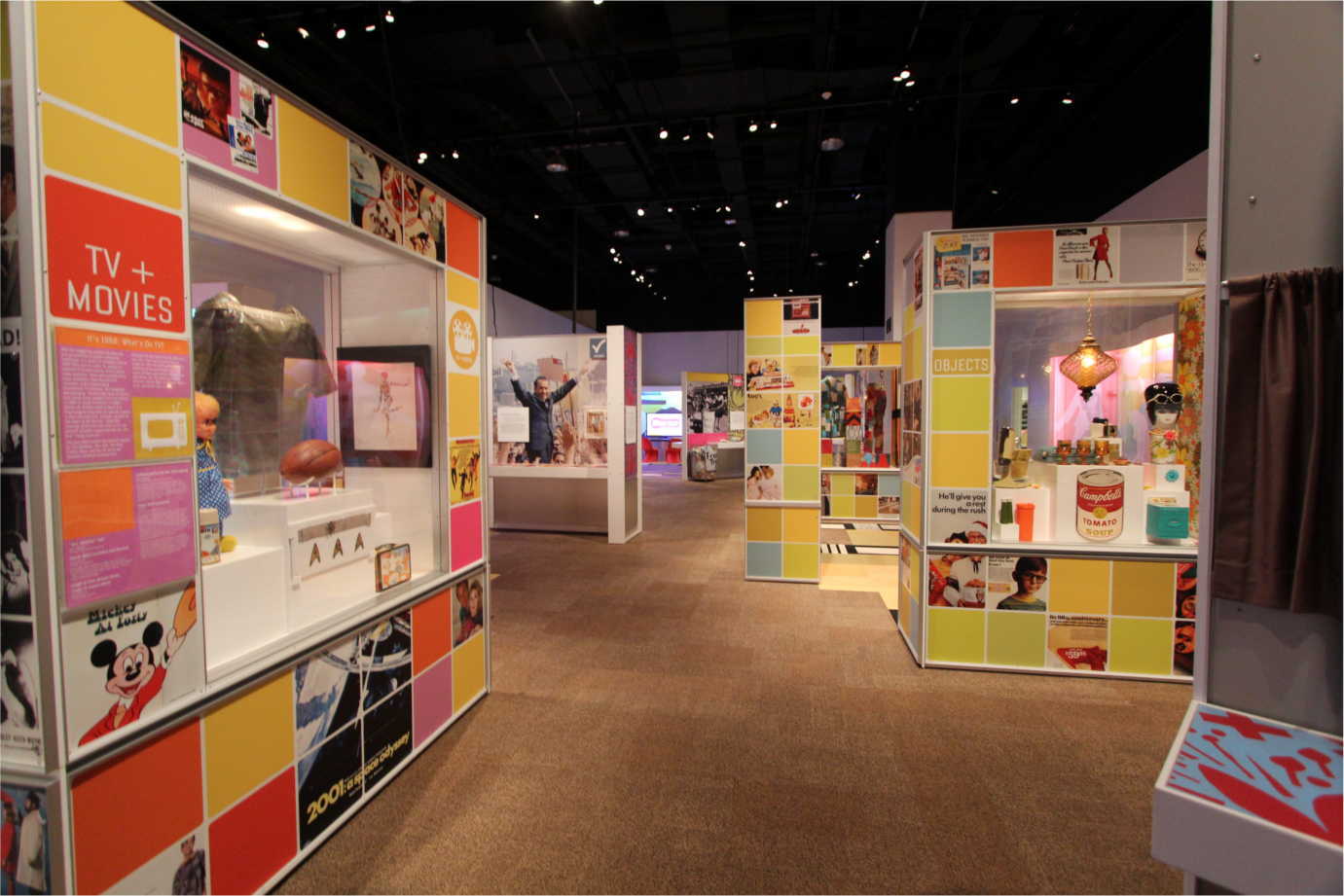 A portion of *The 1968 Exhibit*, a popular traveling exhibition created with funding from the National Endowment for the Humanities. Image courtesy of the Minnesota Historical Society.