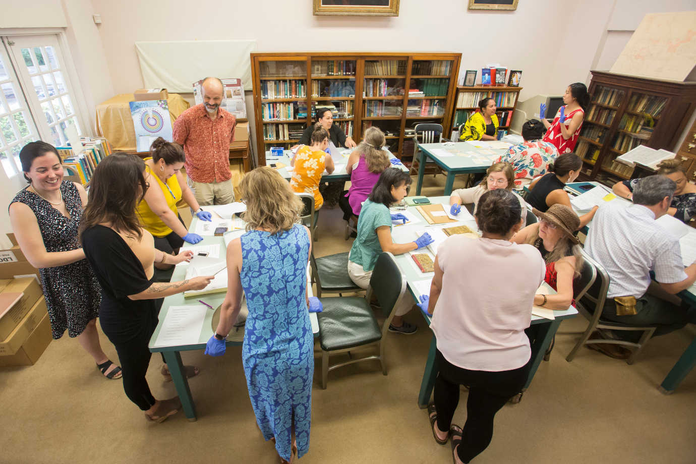 The historic buildings host workshops for the community and visitors. Image courtesy of HMH.