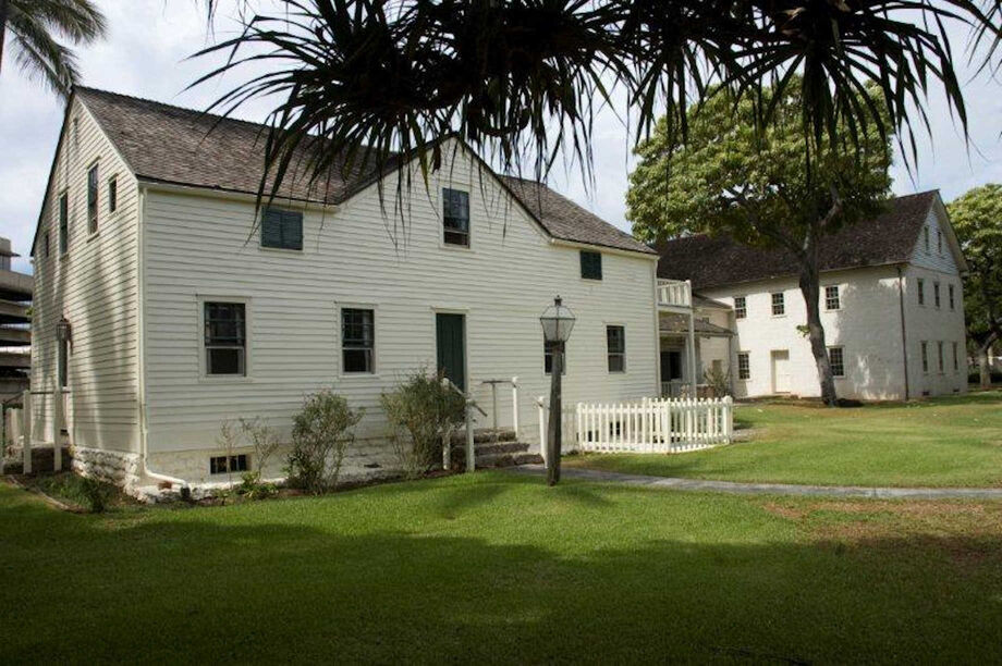 Three historic buildings and an extensive archival collection make up the Hawaiian Mission Houses Historic Site and Archives (HMH). Image courtesy of HMH.
