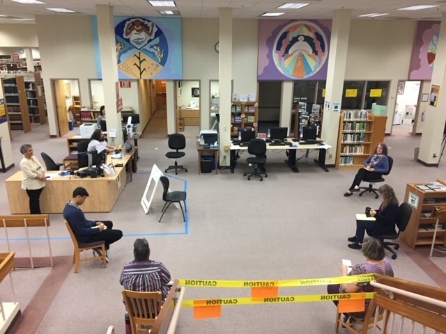 Though the 2020 pandemic delayed much of the in-person programming slated for the renovated library, students and staff were still able to use the space. Photo courtesy Arizona Western College