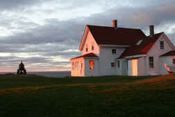 The Monhegan Museum at sunset. Image courtesy of the Monhegan Museum.