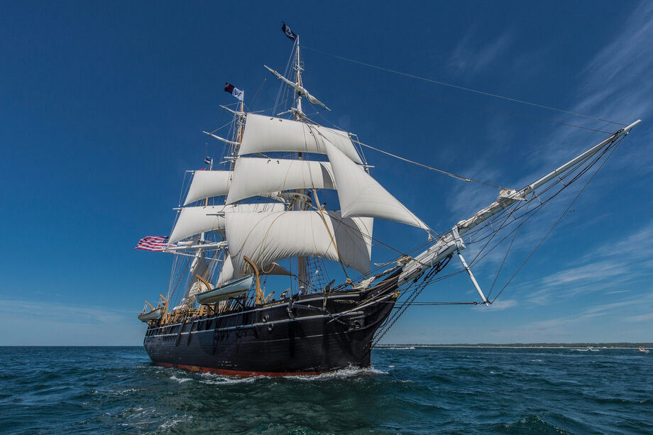 The Charles W. Morgan during its 38th voyage. Image courtesy of the Mystic Seaport Museum.