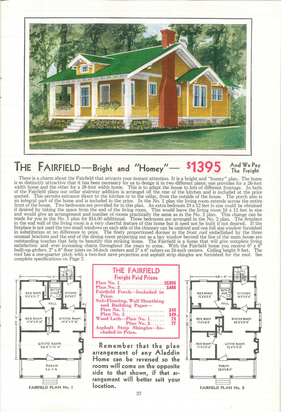 A home featured in the 1931 Aladdin Company Catalog. Image courtesy of the Clarke Historical Library at Central Michigan University.