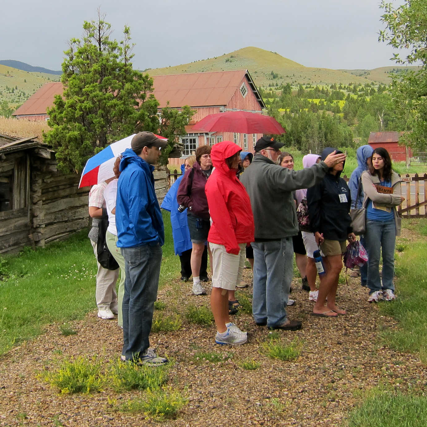 Teachers participate in a tour. Image courtesy of the Montana Historical Society.