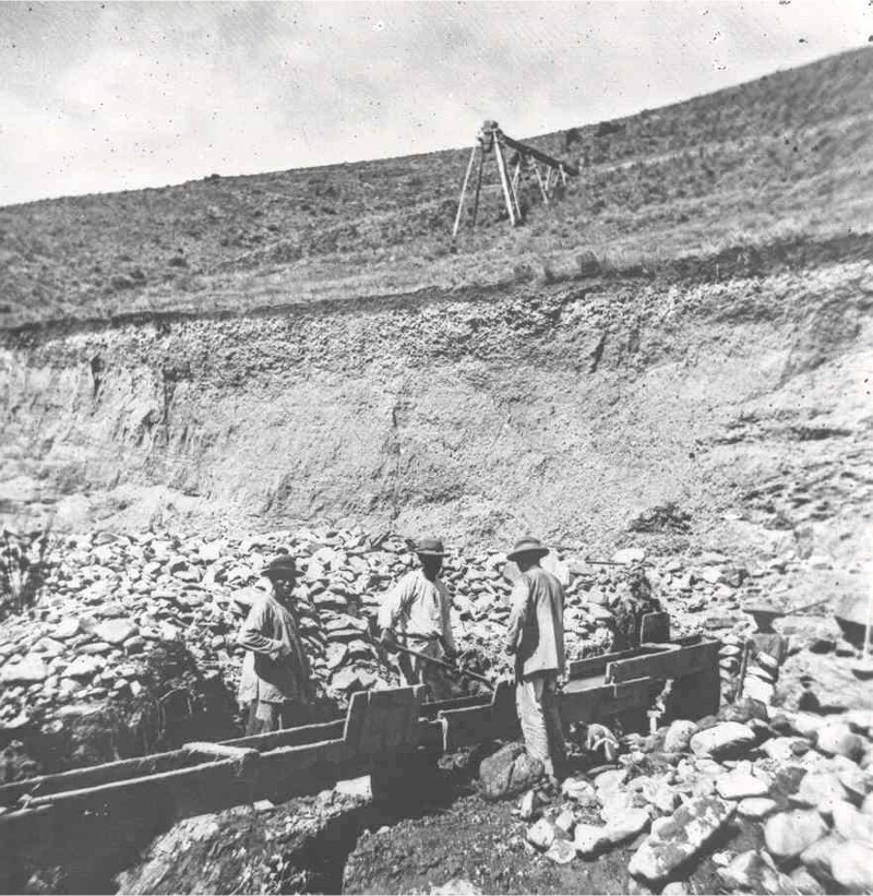 Chinese workers in Montana mines. Image courtesy of the Montana Historical Society.