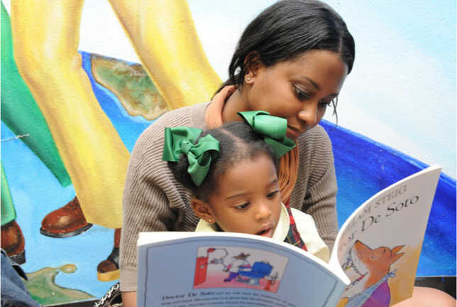 PRIME TIME programs encourage families to read together. Image courtesy of the Louisiana Endowment for the Humanities.