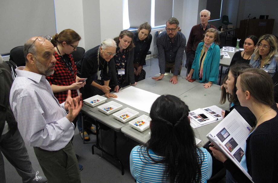 Daniel Burge, senior research scientist, teaches a workshop on digital print preservation. Image courtesy of the Image Permanence Institute.
