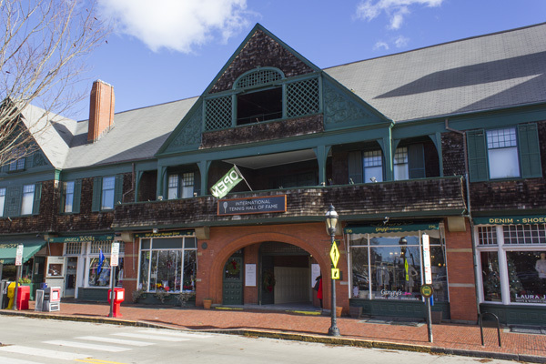 The Newport Casino, a national historic site, houses the International Tennis Hall of Fame. Image courtesy of the  International Tennis Hall of Fame Museum.