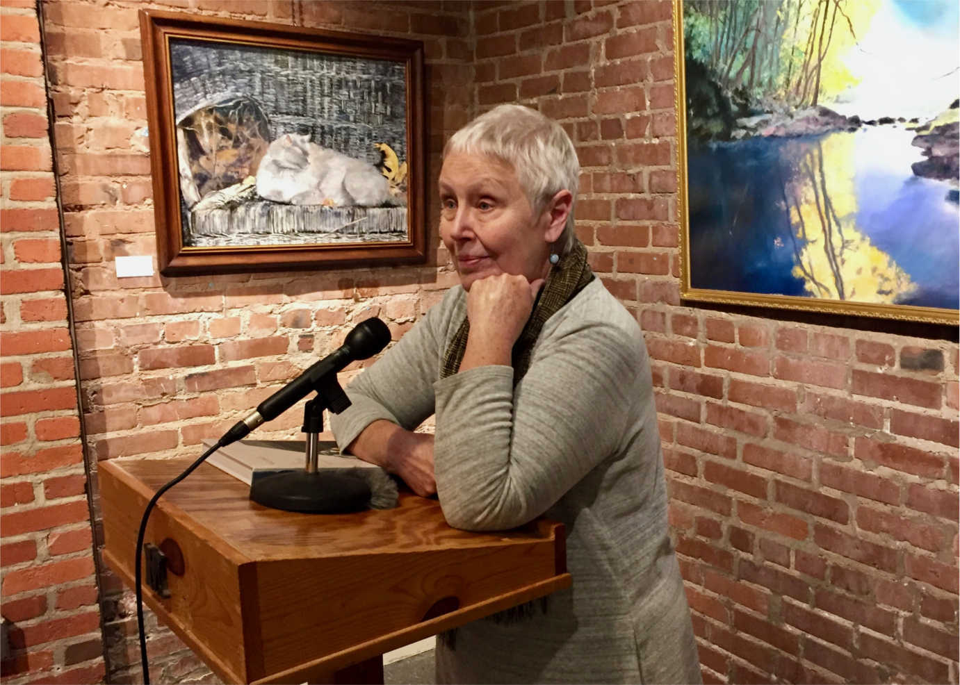 Food writer and co-founder of Southern Foodways Alliance Ronni Lundy discussed and read from her book *Victuals*, an exploration of the foodways, people and places of Appalachia. Photo by Mimi Pickering. Image courtesy of Appalshop.