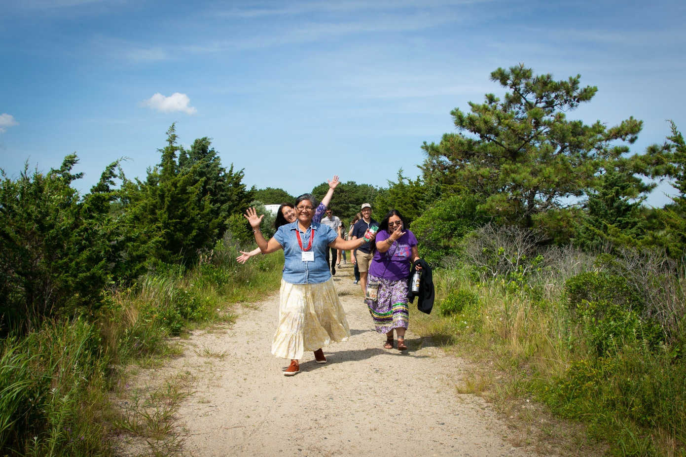 K-12 educators attend a field trip with the Mashpee Wampanoag Tribe. Image Courtesy of University of Massachusetts, Amherst