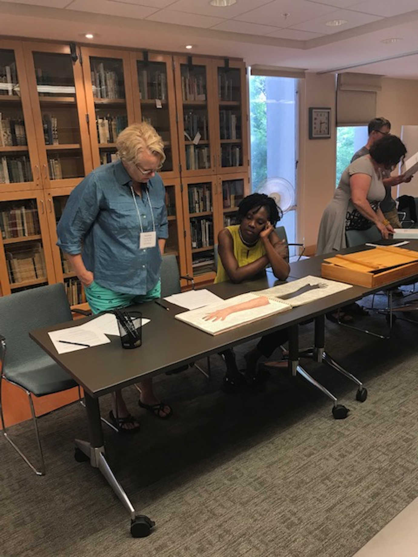 Teachers explored a wide variety of visual forms. Image courtesy of Bowdoin College.