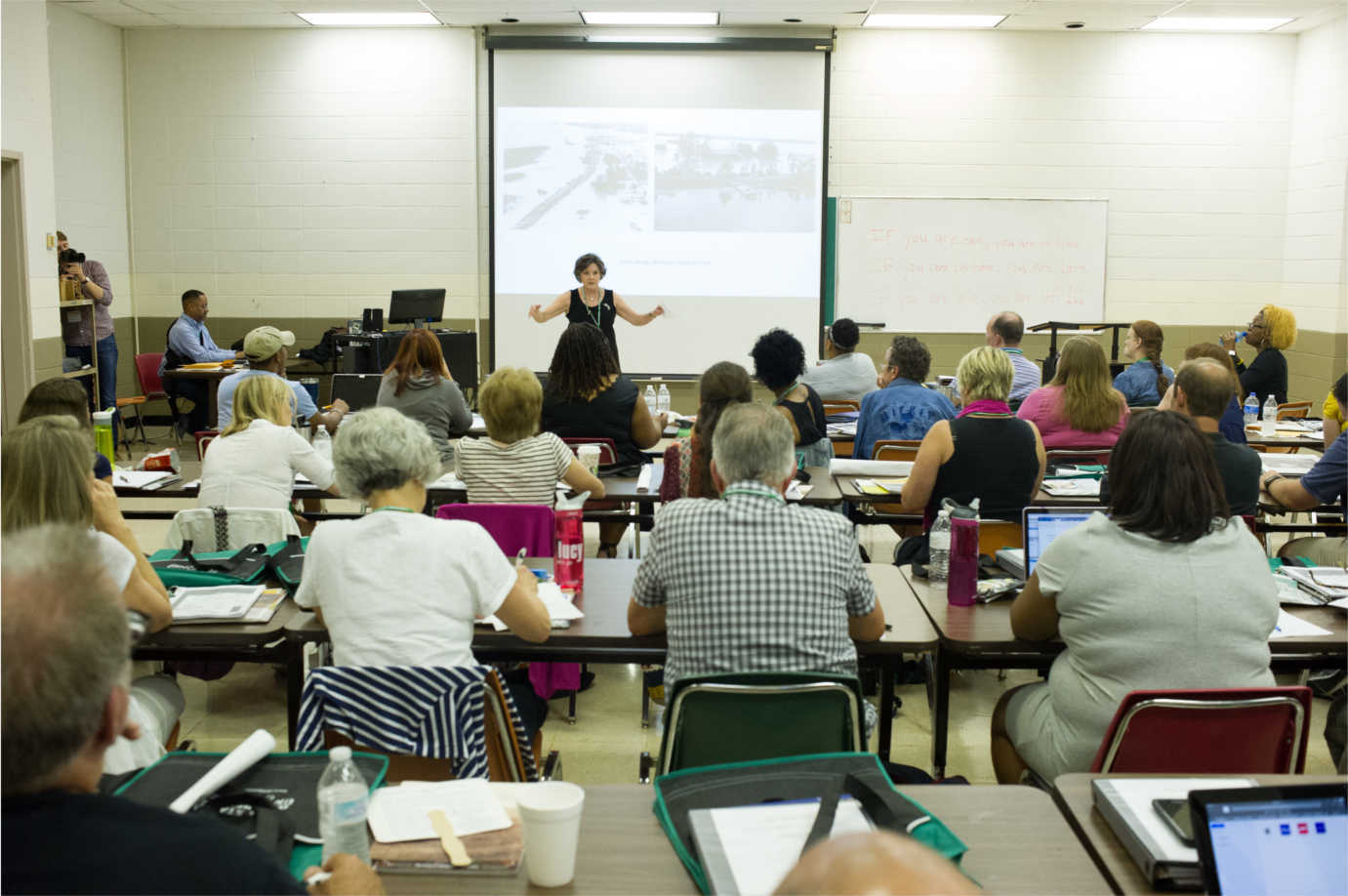 K–12 teachers attend a lecture as part of The Most Southern Place on Earth. Image courtesy of the Delta Center for Culture and Learning at Delta State University.