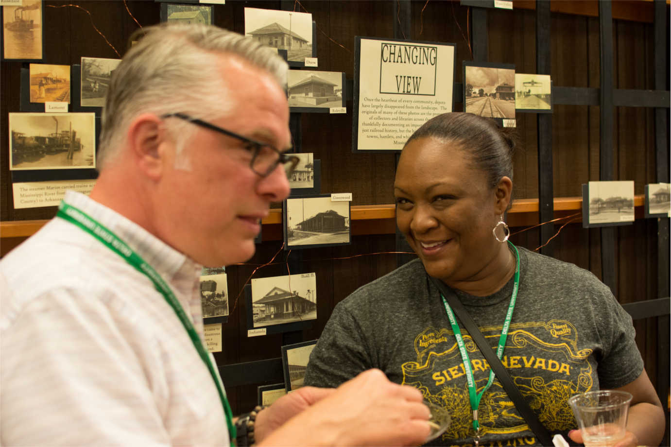 Participants at the open reception for The Most Southern Place on Earth. Image courtesy of the Delta Center for Culture and Learning at Delta State University.