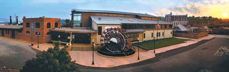 Exterior of the National Mississippi River Museum & Aquarium. Funding from the NEH helped the Dubuque Historical Society transform from a small, regional museum to a world-class institution dedicated to the Mississippi River and its history. Image courtesy of the museum.